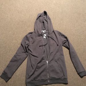 Express One Eleven Grey Hoodie Womens Sm